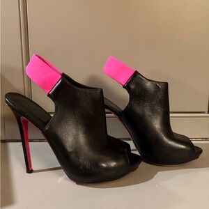 Alexander McQueen Black and Pink Heels